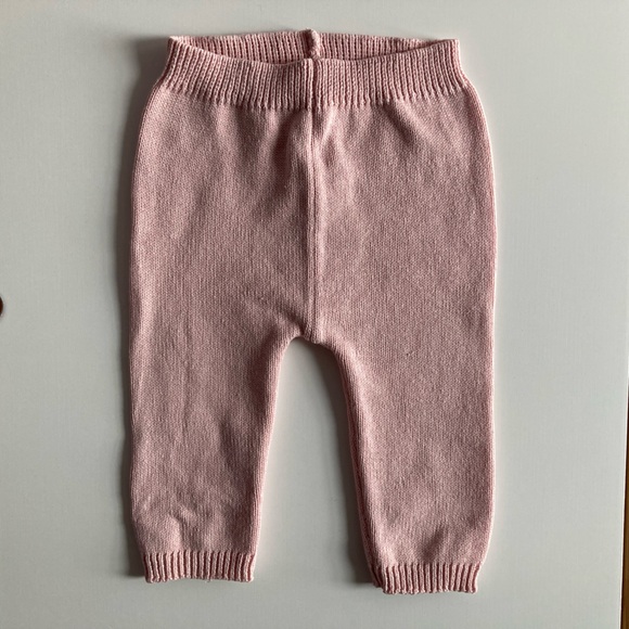 Mayoral baby pink knit pants, size 0-1 months - Picture 5 of 5